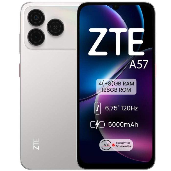 ZTE Blade A57 6,75 pulgadas 4GB 128GB Plata ZTE Blade A57 6,75 pulgadas 4GB 128GB Plata